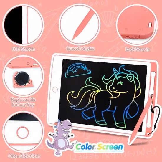 Tavoletta di disegno con schermo LCD a colori per bambini e adulti
