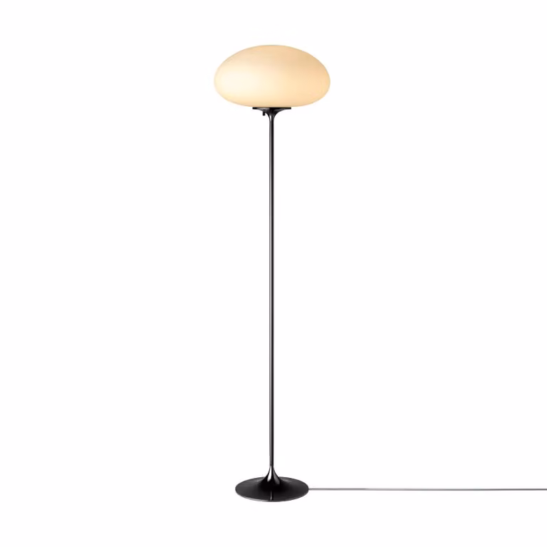 GUBI Lampada da terra Stemlite, dimmerabile, Cromo / Argento, Soggiorno / Sala da pranzo, Metallo, Design, Lampada da terra