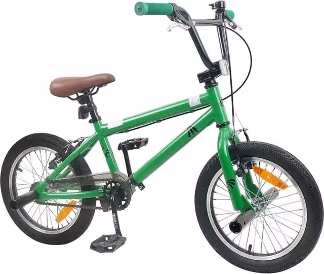 BMX da 18 pollici per bambini dai 7 ai 10 anni Verde
