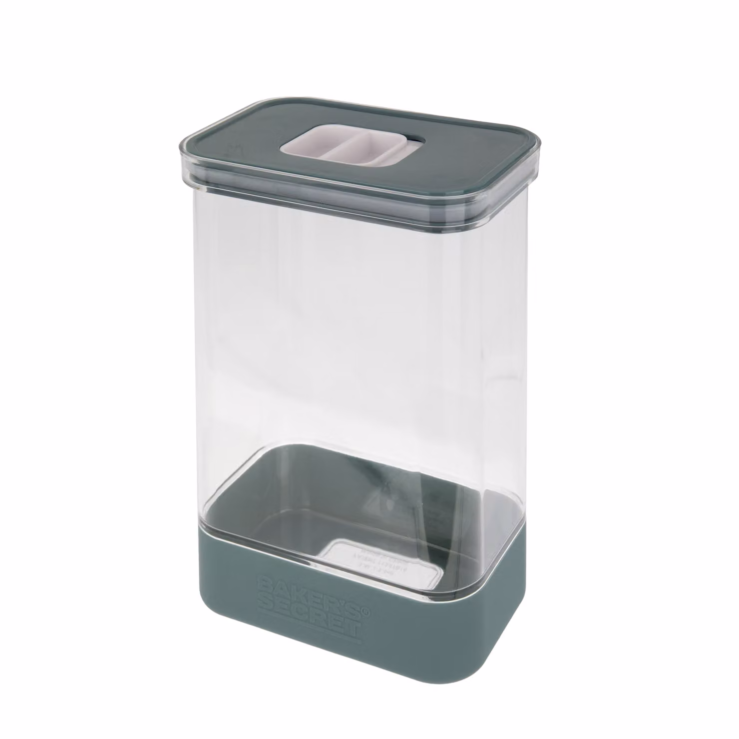 Contenitore alimenti ermetico e a prova di perdite Baker's Secret, trasparente con dettagli bianchi, 2,4 l – 2
