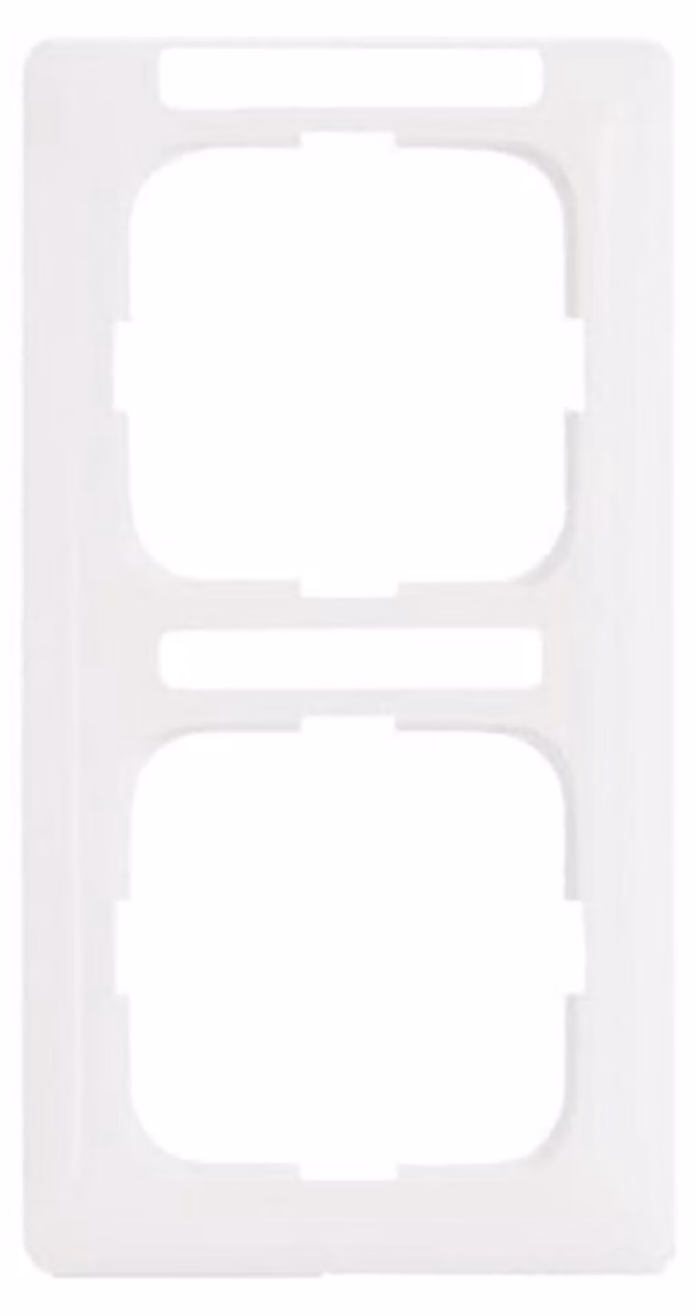 Cornice Busch-Jaeger a 2 prese bianco alpino 1722 NSKA-214