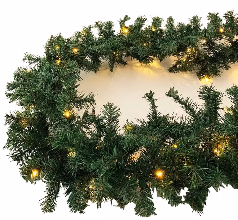 LED abete ghirlanda luci di Natale 270cm batteria