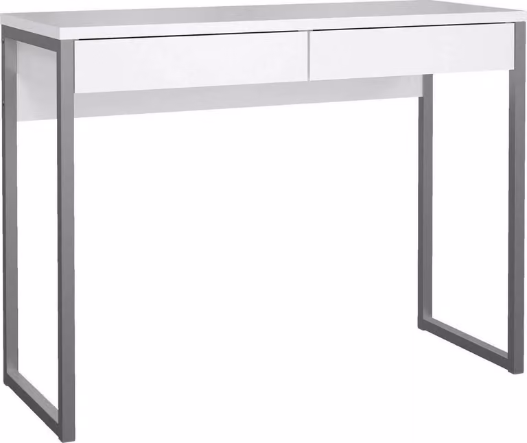 Scrivania per computer Tvilum Function Plus Scrivania per ufficio Tavolo per ufficio Bianco lucido