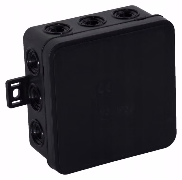 Scatola da incasso nera 80x85x41 IP54 Viplast 03605