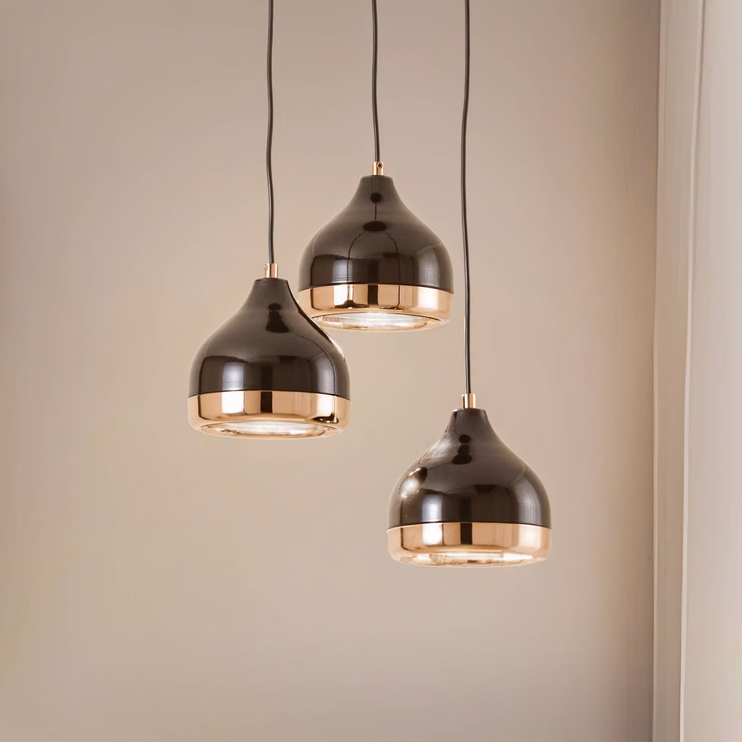 Lampada a sospensione Yildo 6871 Opviq, dimmerabile, Nero, Soggiorno / Sala da pranzo, Metallo, Moderno, Lampada a sospensione