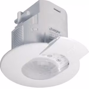 Rivelatore di presenza Hager KNX con uscita DALI 360° TCC521E