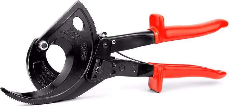 Troncatrice per cavi professionale, adatta fino a 400 mm², con sistema di sgancio rapido