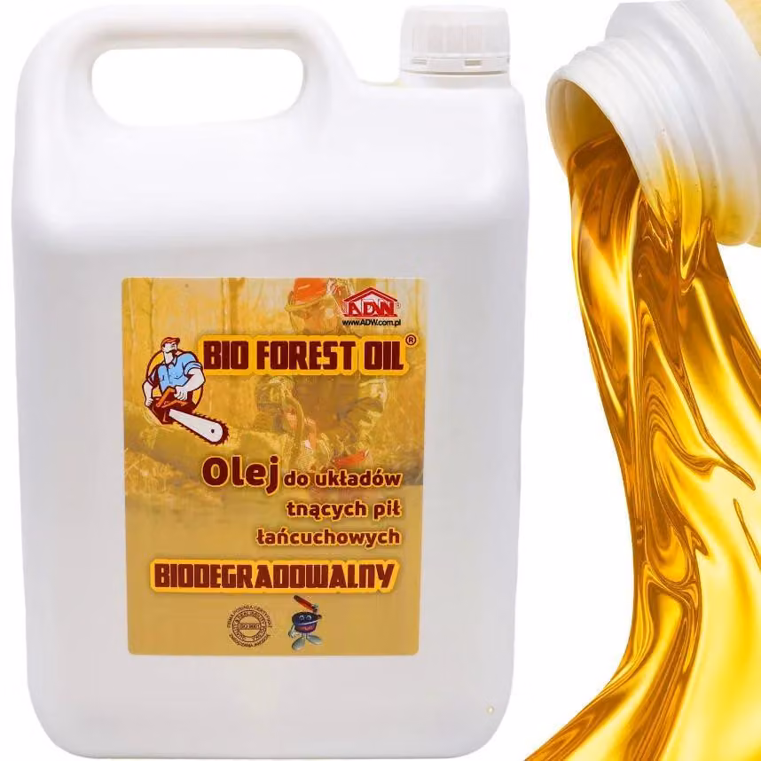 Olio biologico per motoseghe, 5 litri, per la lubrificazione delle catene e delle lame