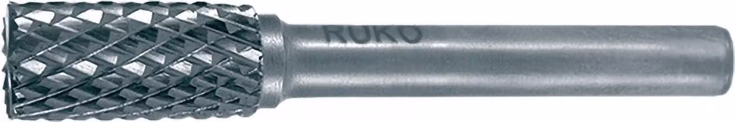 Fresa in metallo duro RUKO ZYAS Ø 16 mm lunghezza testa 25 mm gambo Ø 6 mm dentatura lucida KVZ 4 con superficie - 116019