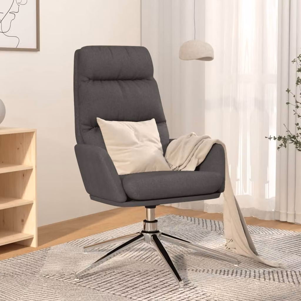 Maison Exclusive - Poltrona relax in tessuto grigio scuro