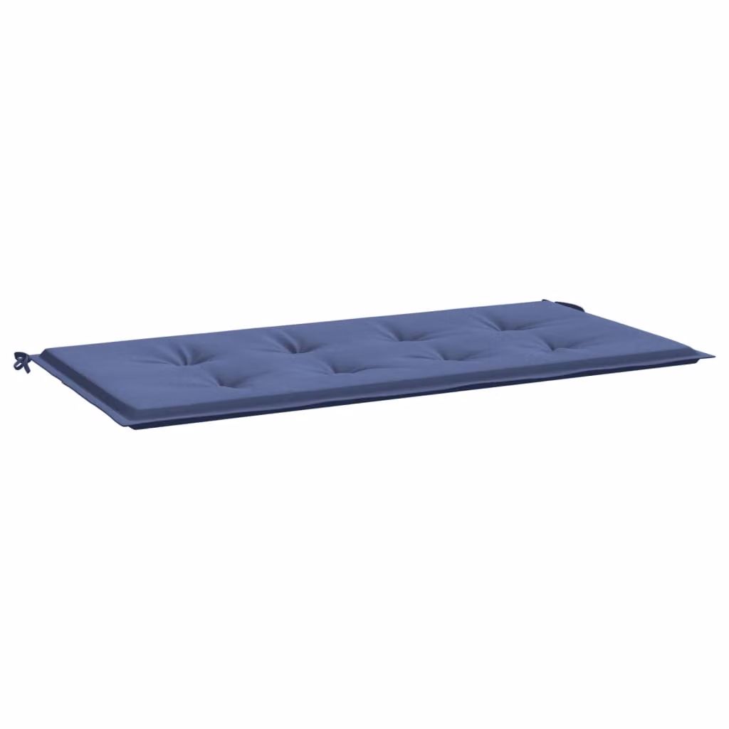 Cuscino Panca da Giardino Blu Marino 120x50x4 cm Tessuto Oxford