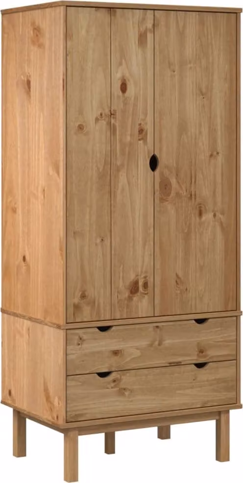 Armadio OTTA 76,5x53x172 cm in Legno Massello di Pino