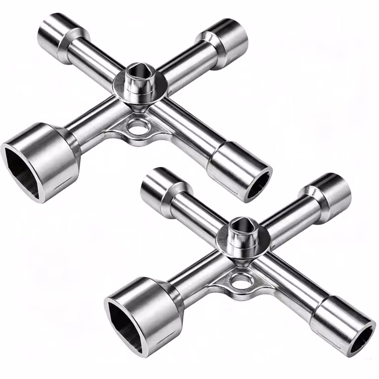 Chiave a 4 fori – Set di 2 chiavi multifunzione