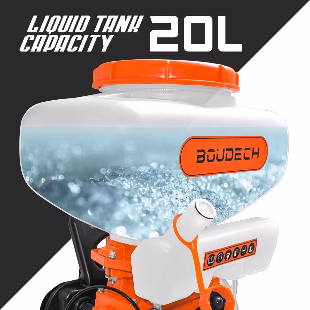 Atomizzatore Soffiatore a Zaino Boudech 20 LT con Motore a Scoppio 2.13 KW e Funzione Booster per Irrorazione Verticale, Disinfestazione e Sanificazione – 2