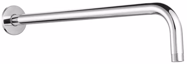 Prolunga per doccetta fissa, con flangia e nastro in teflon, lunghezza 38 cm