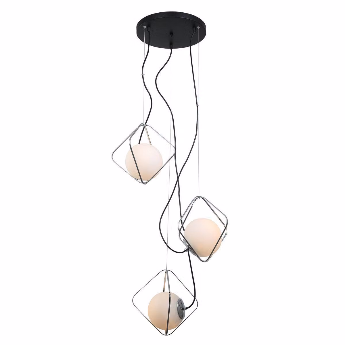 Italux Canto lampadario moderno cromo PEN-5696-3-BKCR