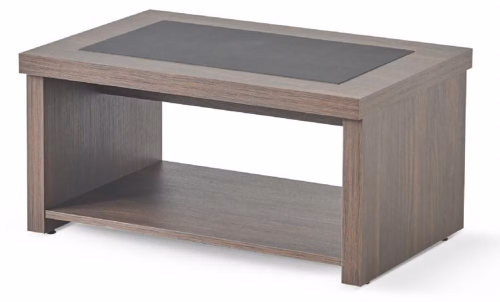Braun-Schwarzer Arbeitszimmer Tisch Luxuriöser Kaffeetisch Holztisch