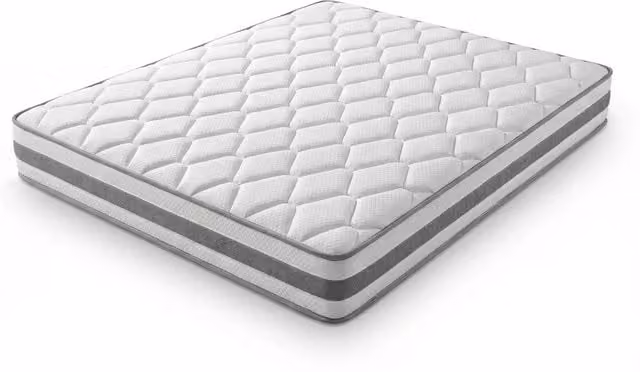 Materasso a Molle Insacchettate 7 Zone con Comfort Foam Rigidità H4 160x200x25 cm; Bianco
