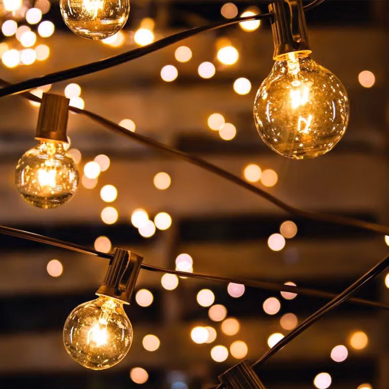 Catena luminosa per esterni - Luce bianca calda 2300 K - Impermeabile IP65 - 12 m