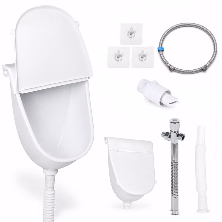 WC a parete senza acqua con coperchio per esterni