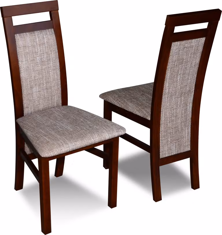 Luxus Design Polster Stuhl Stühle Sitz Lehn Massivholz Esszimmer Holz K75