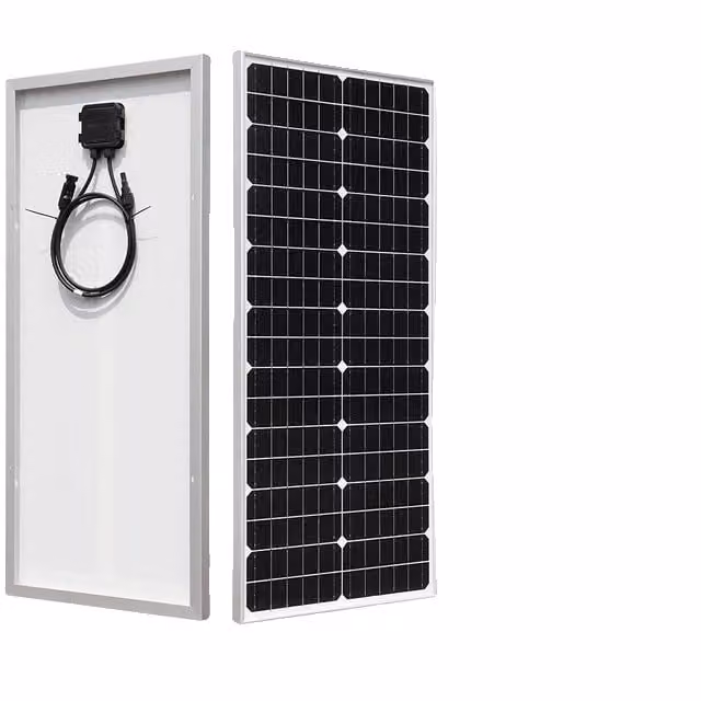 Pannello solare, vetro rigido, tecnologia monocristallina, 19,8V 50W