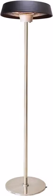 Stufa Elettrica ad Infrarossi Ø50 cm a Piantana 2000W per Esterni Nera