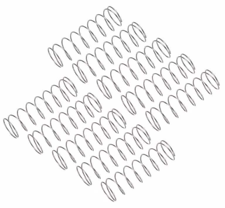 Confezione da 10 molle a compressione, acciaio inossidabile 304, dimensioni 11x35 mm, filo di 0,6 mm