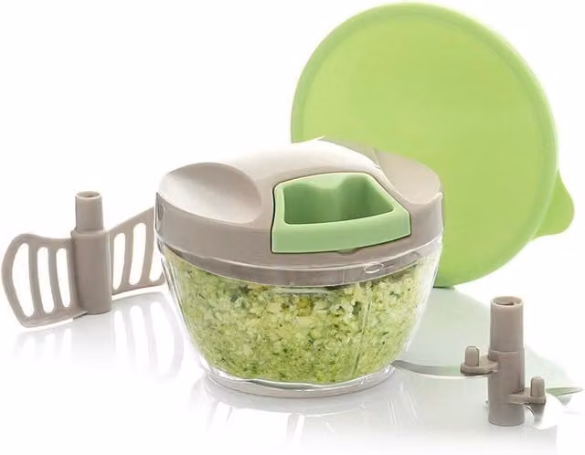 Tritatutto Manuale da Cucina Compatto con 4 Livelli di Taglio Regolabili Avilia Home Verde