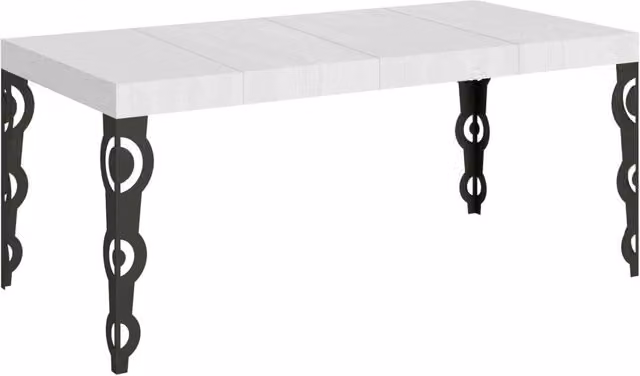 Tavolo Allungabile Moderno Ityhome Bianco Frassino L/P/H: 90 x 90 x 77 cm – 1