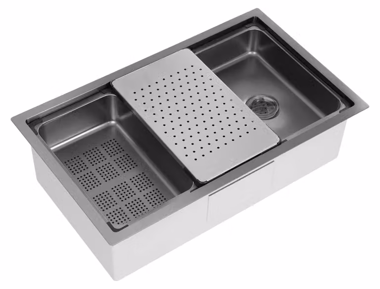 Lavello da cucina, acciaio inossidabile 304, dimensioni 30 x 18 x 9 pollici, vasca singola, rettangolare, da incasso