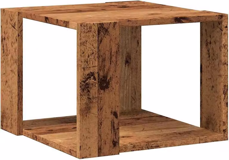 Tavolino da Salotto Legno Vecchio 40x40x30 cm Legno Multistrato