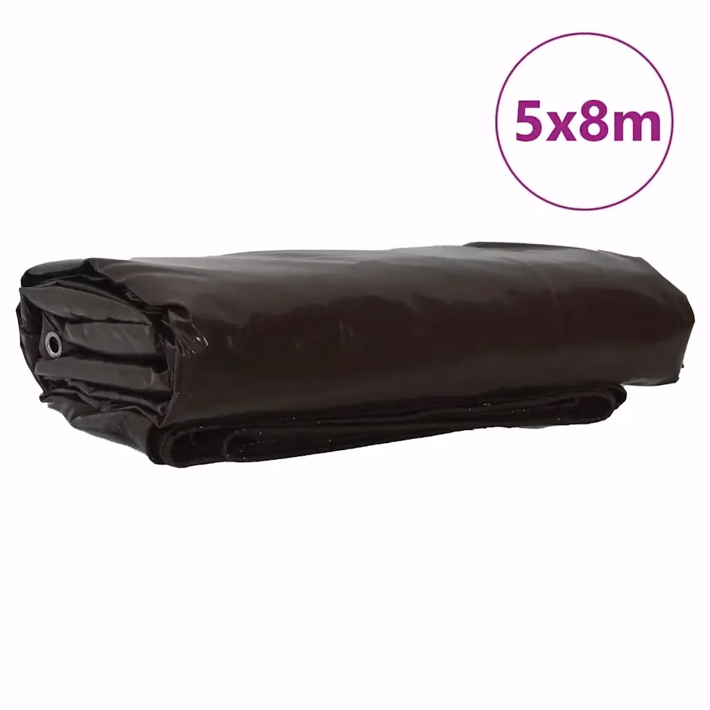 Telo Videx Marrone con Rivestimento in PVC 650g/m2 L: 8 m x P: 5 m – 2