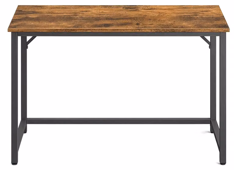 Scrivania per computer, ideale per lavorare da casa, stabile e facile da assemblare | Colore: nero | Dimensioni: 100x50x75,5 cm