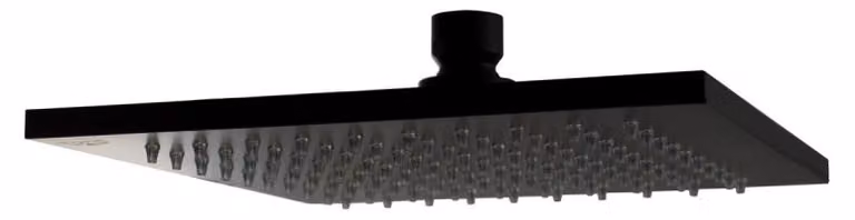 Soffione doccia B-Way 20x20 mm, nero SATBSHSBW