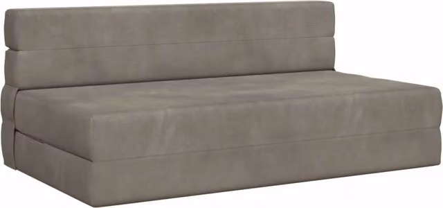 Divano letto | Sof¨¤ letto | Letto singolo Pieghevole Grigio Chiaro 152 x 86,5 x 60 cm