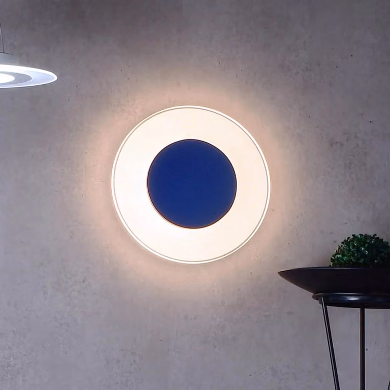 Deko-Light Plafoniera a LED Zaniah, dimmerabile, Blu, Soggiorno / Sala da pranzo, Alluminio, Moderno, Plafoniera LED