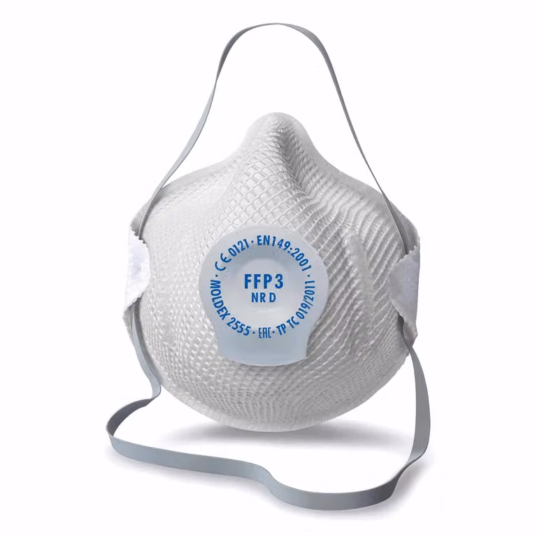 Maschera respiratoria Moldex FFP3 NR D con valvola di ventilazione, modello classico, confezione piccola IonicAi