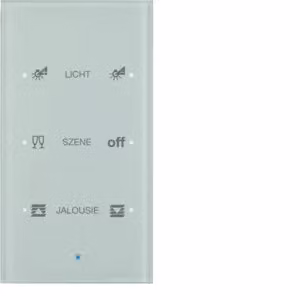 Berker 75143930 Sensore in vetro a 3 pulsanti Comfort Glas, bianco polare Sensore Berker TS