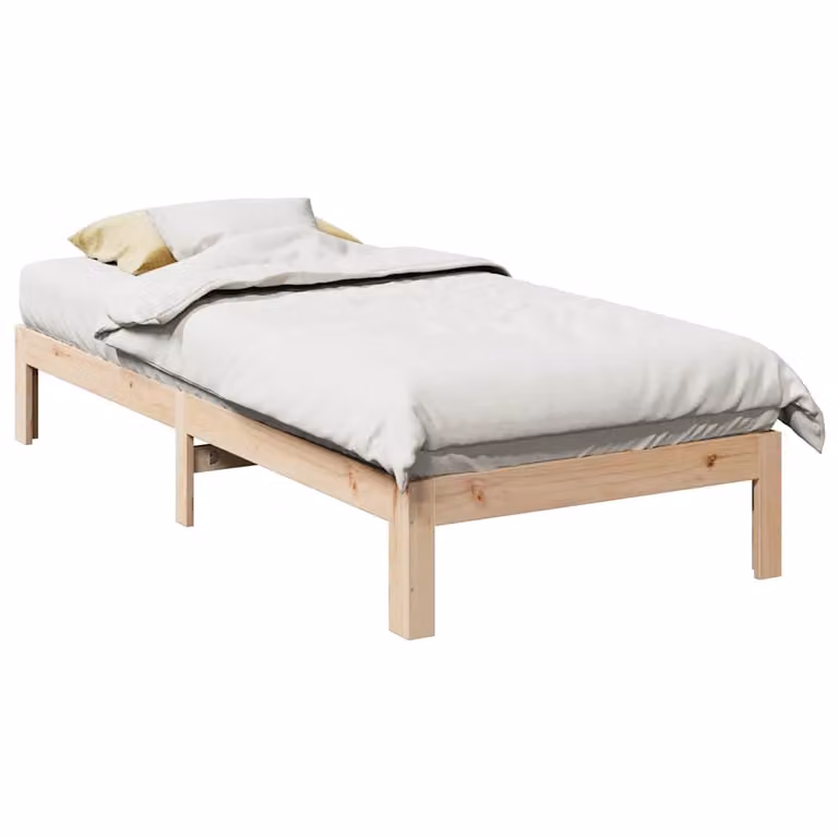 vidaXL Giroletto in legno massello di pino non trattato marrone L/P/H: 200 x 90 x 30 cm