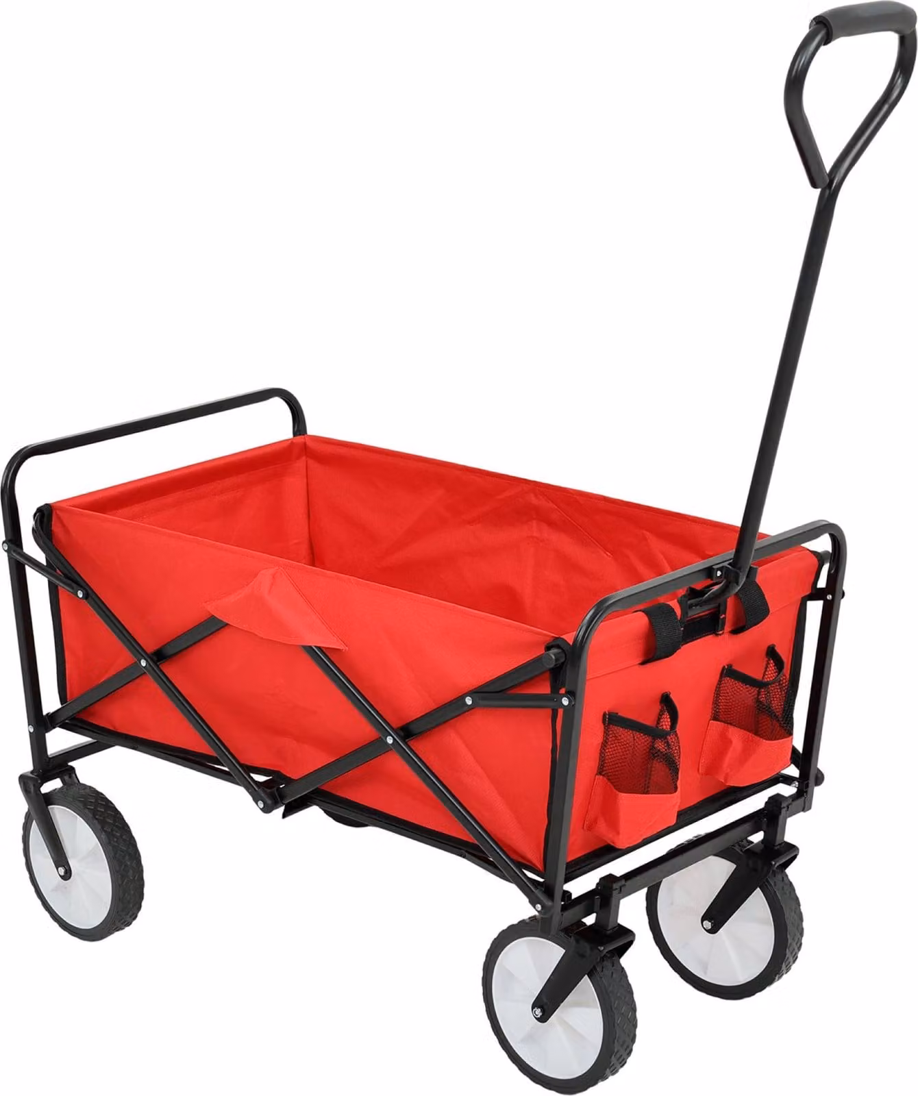 Akord Carrello Pieghevole Da Trasporto Tyrs Rosso 88X50X59 Cm