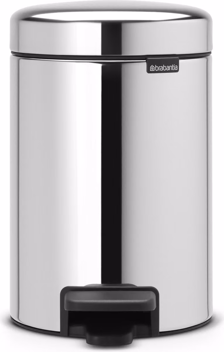 Pattumiera bagno 3 l acciaio brillante BRABANTIA Pattumiera a pedale newicon 3 l