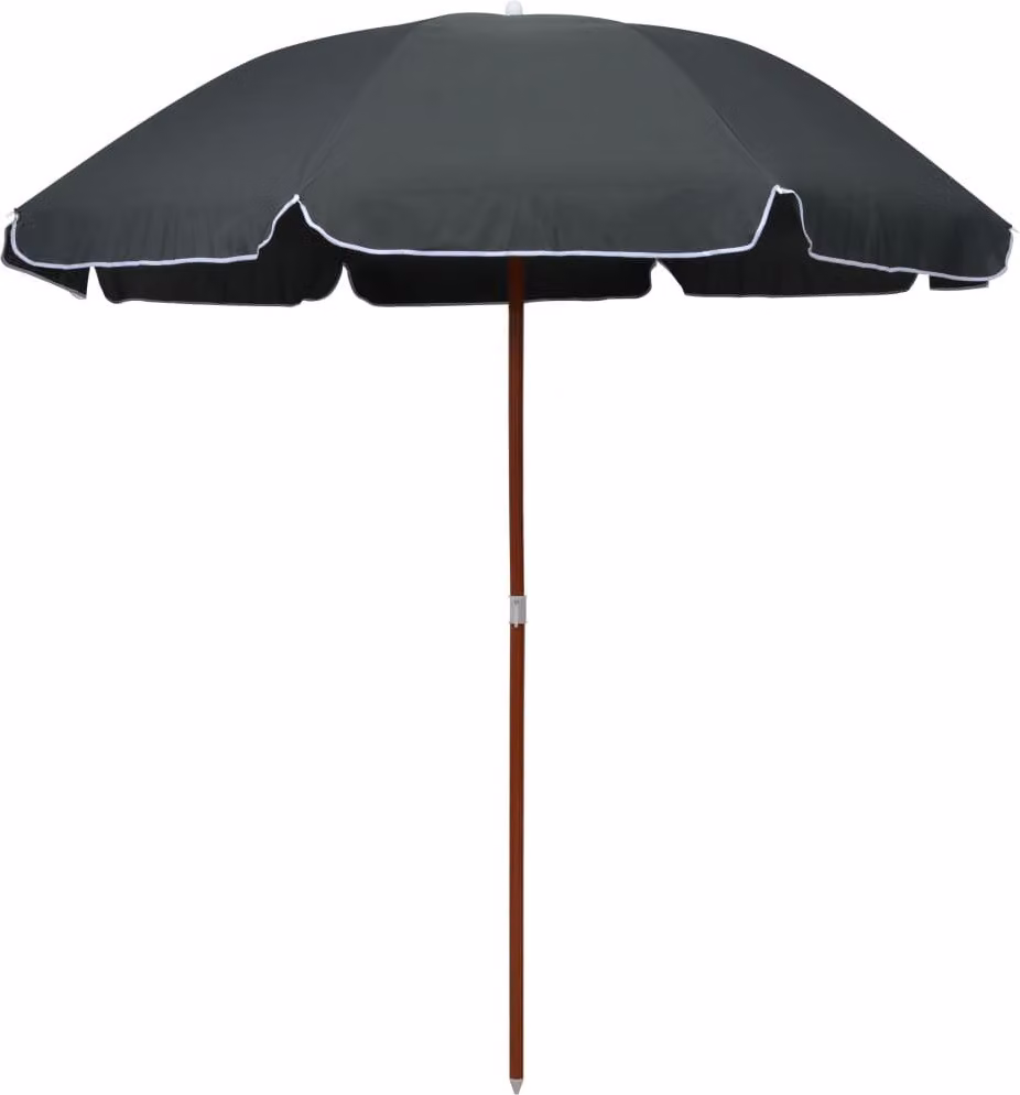 Maison Exclusive - Ombrellone con palo in acciaio, 240 cm, colore antracite