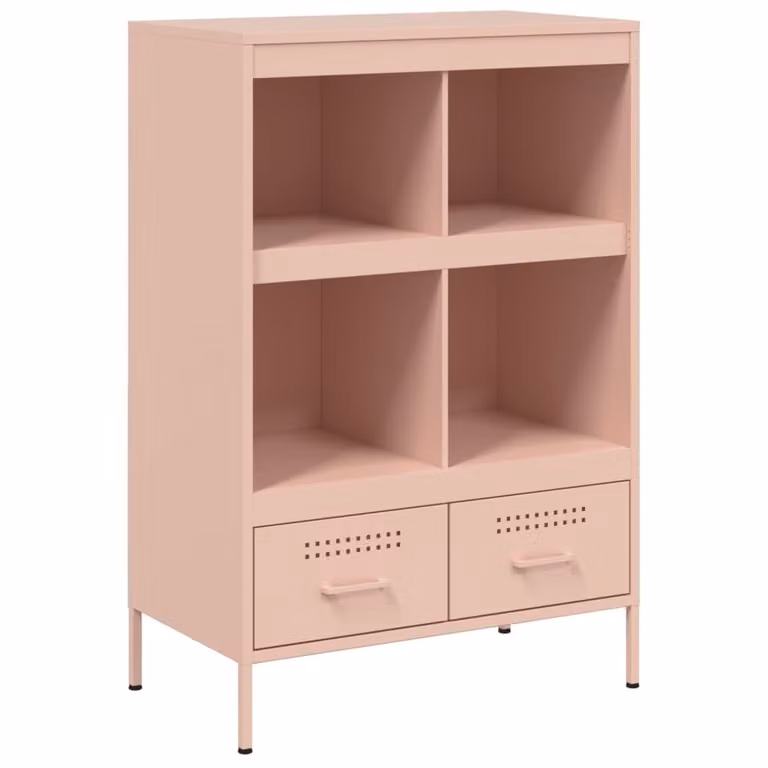 Credenza Rosa 68x39x101,5 cm in Acciaio