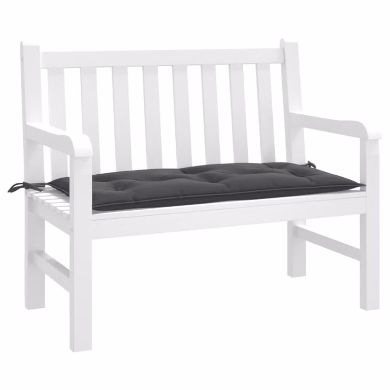Cuscino per panca da giardino vidaXL in poliestere, colore antracite, L 100 cm x P 50 cm x H 7 cm