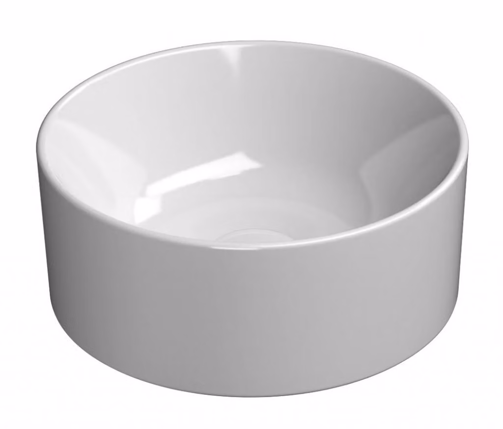 Sapho GSI Kube X - Lavabo da appoggio, 32 cm, senza sfioratore, ExtraGlaze, bianco 943511