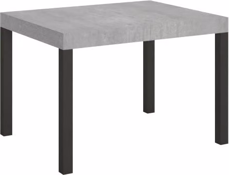 Tavolo allungabile Itamoby Everyday con telaio in metallo antracite e piano effetto cemento L/P/H: 110 x 70 x 77 cm, estensibile fino a 194 cm – 1