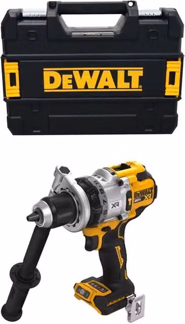 Trapano a percussione DeWalt DCD1007NT giallo con sistema TSTAK II
