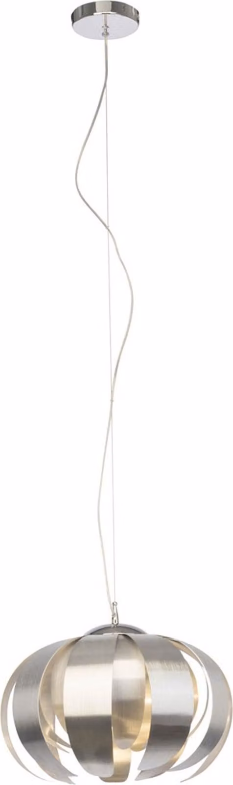 BRILLANTE ANCOLIE lampada a sospensione 120 cm metallo / plastica alluminio / cromo