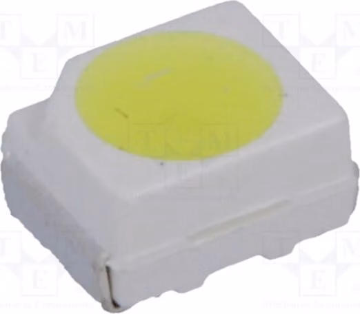 2 LED SMD 3528, PLCC2, 1560÷1900 mcd, bianco freddo, 10000K, 120°, 20mA, OSW5DLS1C1A, diodo LED